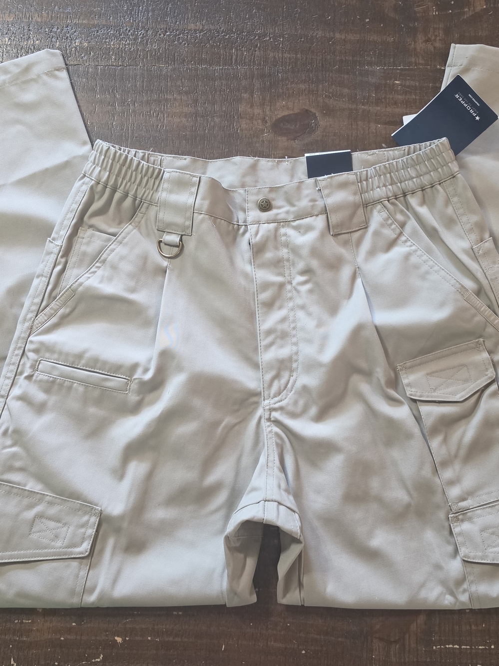 Propper Tan Elastic-Waist Cargo Pants 34x30
